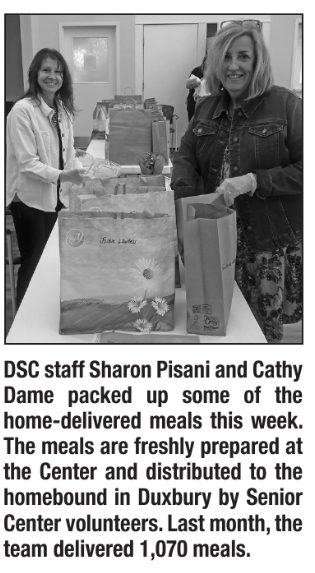 One of the ways we support older adults in Duxbury is through our Home Delivered Meals program. Home-cooked healthy meals and a varied menu. Our volunteer drivers are amazing and each meal delivery is also a check-in. If you have parents in Dux who may need this service, call us!