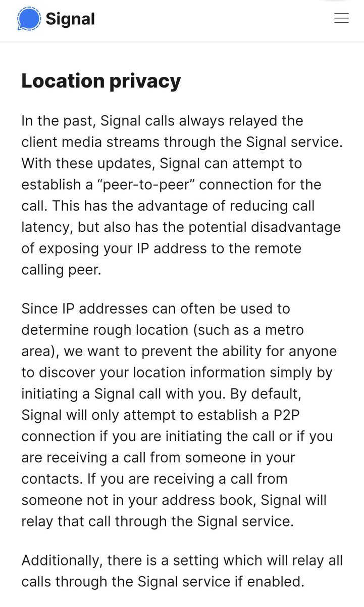 I actually did not realize Signal leaked my IP every time I made a call. I guess this is old and well-known?