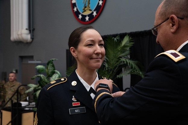 True Gem 1st Sgt. Tosha Noel, senior enlisted advisor for the Medical Readiness Detachment, was held Oct. 14 at the state military reservation in Concord. Noel was honored for 21 years of service in the NH Army National Guard.