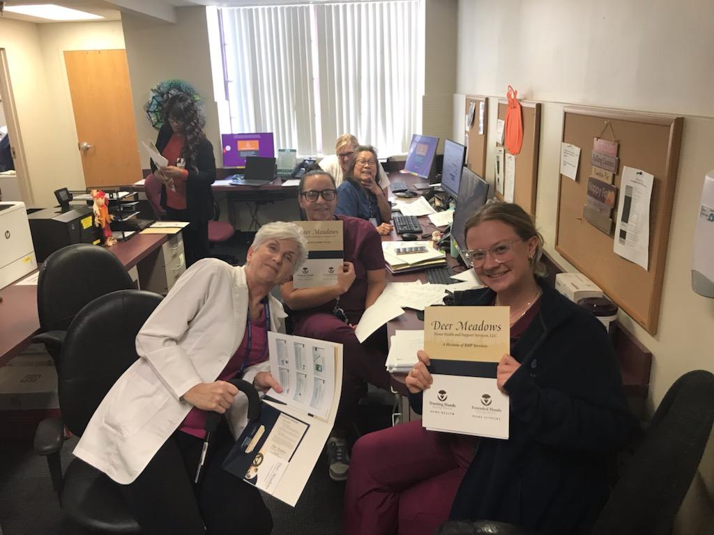 DMHHSS's tweet photo. It was a wonderful event for Deer Meadows Home Health and Support Services, LLC &amp; Deer Meadows Skilled Nursing. Hosted by Nazareth Hospital's Case Management team for an informative in-service and lunch. #deermeadowshomehealth #Supportservices #healthcare https://t.co/FJ87fmuFtz