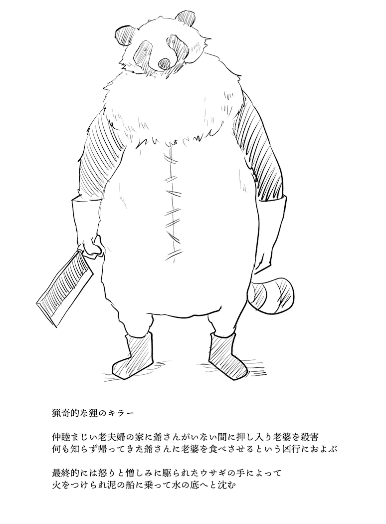 スプラッタホラー漫画を描こうとしていたキャラクタープロット。タイトルは「flint」