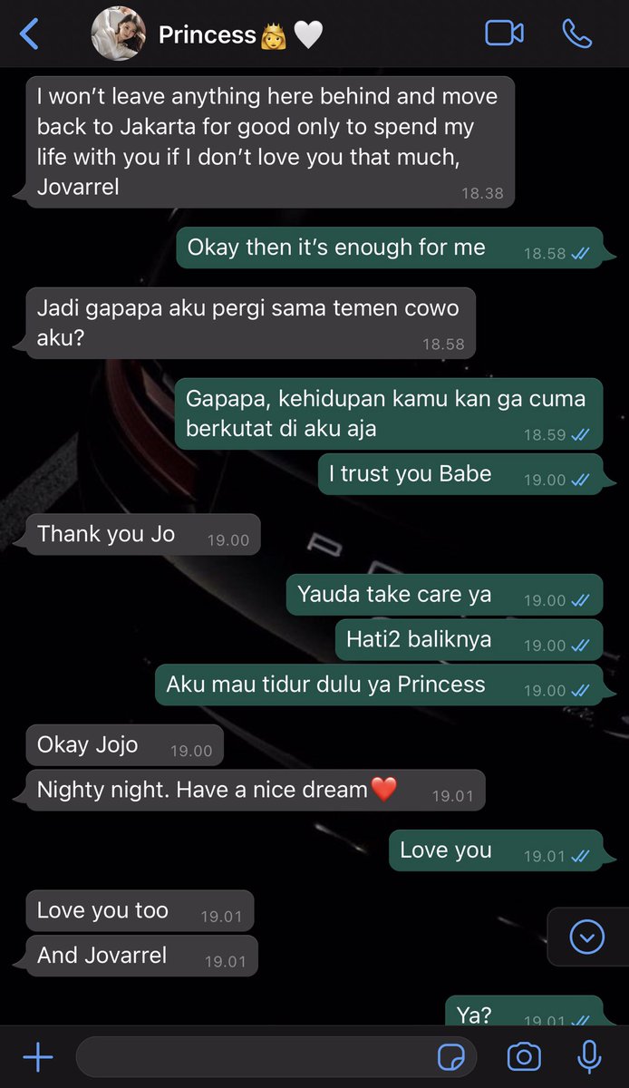 allureeternite's tweet photo. 14. Jovarrel will never ever leave Bev on read. Pasti dia akan bales entah itu cuma emot atau apa yang jelas Jo ga akan pernah biarin Bev yang bales terakhir. https://t.co/YDyOrJKKHd