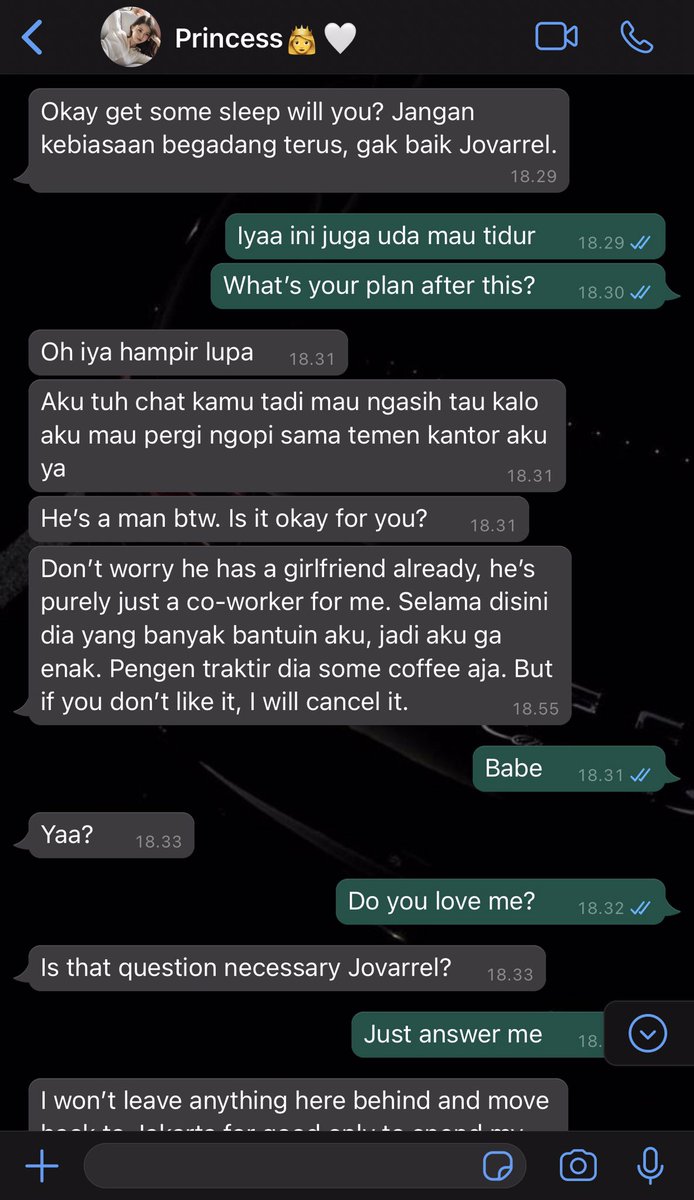 allureeternite's tweet photo. 14. Jovarrel will never ever leave Bev on read. Pasti dia akan bales entah itu cuma emot atau apa yang jelas Jo ga akan pernah biarin Bev yang bales terakhir. https://t.co/YDyOrJKKHd