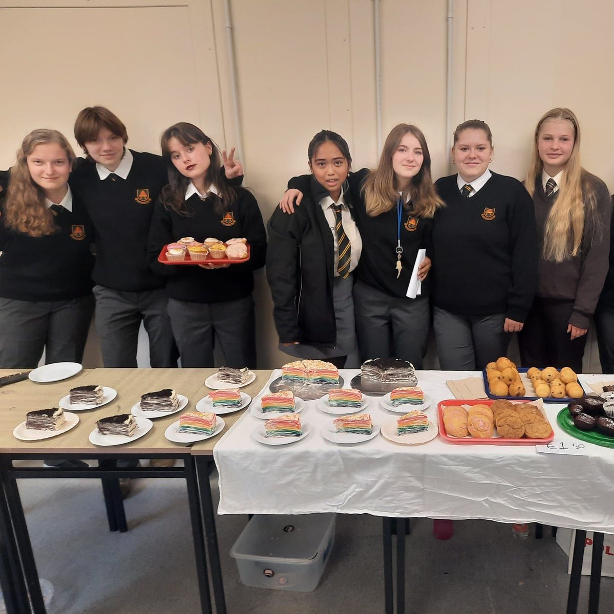 A massive well done to the @stpatscork TY students who raised €311 from their cake sale. This money will be donated to the Marymount Hospice. Marymount will be the TYs chosen charity partner for the year. They already have more ideas for fundraising! @marymounthospice