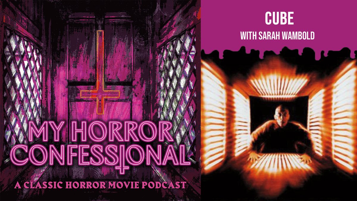 mhcpod's tweet photo. This week Sarah Wambold &amp; I talk the techno-sci-fi horror Cube. We also discuss Sarah's job as a licensed funeral director &amp; embalmer, cremations, green burials &amp; what her plans are for when it's her time. Such a fascinating conversation.Join us in the Confessional, links in bio! https://t.co/Hgokr40055