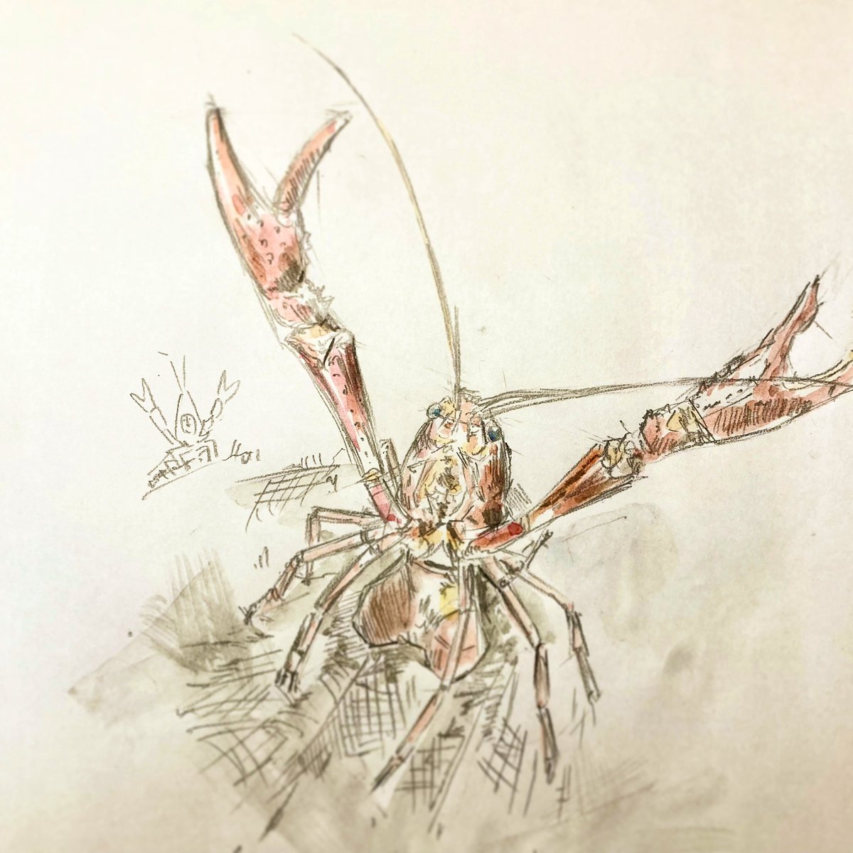 no humans solo sketch weapon bow (weapon) robot arthropod girl  illustration images