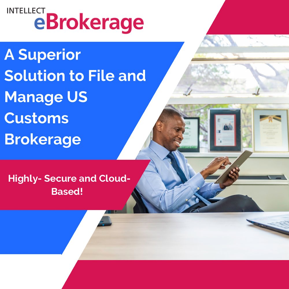 Intellecttechn2's tweet photo. Unlock Seamless Customs Expertise: Venture into Tomorrow with #IntellectTechnologies eBrokerage!
Elevate your filing process and take control like a pro!
Explore more at https://t.co/inDXLuOS29
#ABI #LogisticalExcellence #CHBSolutions #CBPSoftware https://t.co/f0Ba5z1JsL