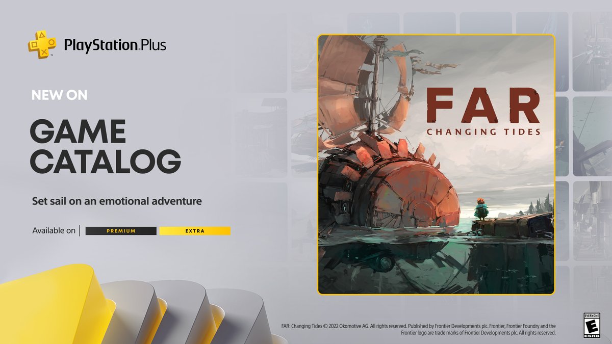 FAR: Changing Tides (@farthegame) on Twitter photo A new adventure awaits on <a href="/PlayStation/">PlayStation</a>
FAR: Changing Tides is now available on PlayStation Plus! A new adventure awaits on <a href="/PlayStation/">PlayStation</a>
FAR: Changing Tides is now available on PlayStation Plus!