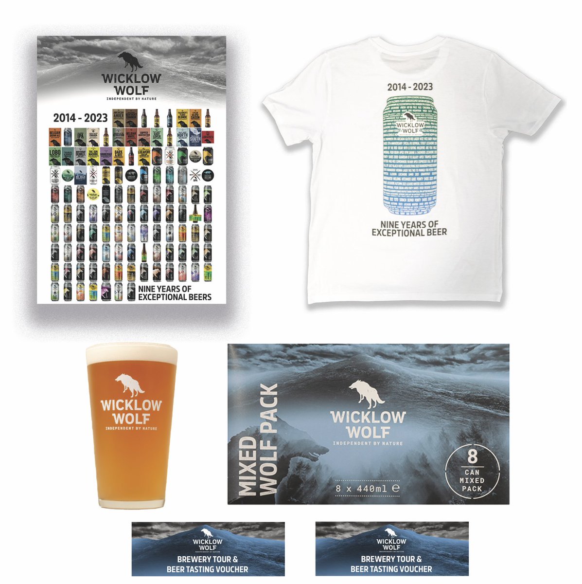 9TH BIRTHDAY GIVEAWAY

To celebrate, we're giving away nine gift boxes including Wicklow Wolf beers, a limited edition t-shirt &amp; poster, a pint glass &amp; two brewery tour vouchers.

To enter simply follow our page, share this post &amp; tag a friend you'd bring on the tour!