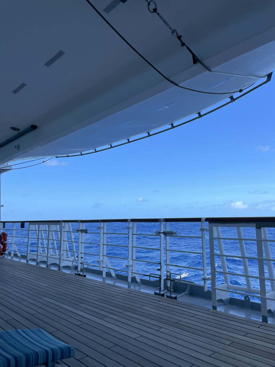 Cruising! But staying close to my lifeboat. 😊