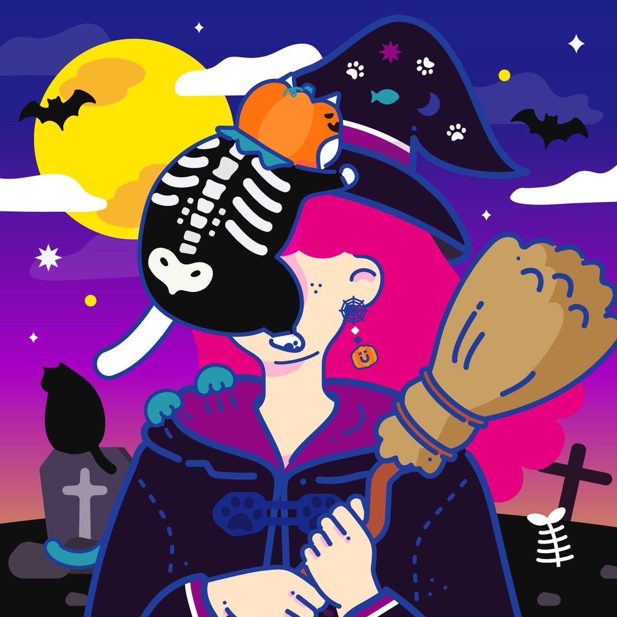 ／
📢ハロウィン限定SBTプレゼント🎃
＼

今しかもらえない限定デザインのFluffy HUGSです😍💓

🌈条件
☑️ Follow：<a href="/FluffyHUGS_prj/">Fluffy HUGS | CNP HUGS</a>
☑️ ♥＋リポスト
☑Discord(discord.gg/PmWf27cY6p)の「ハロウィン限定SBTプレゼント」部屋にあるフォームから応募

⏰応募期間
2023/10/20(金)~10/22(日) 23:59