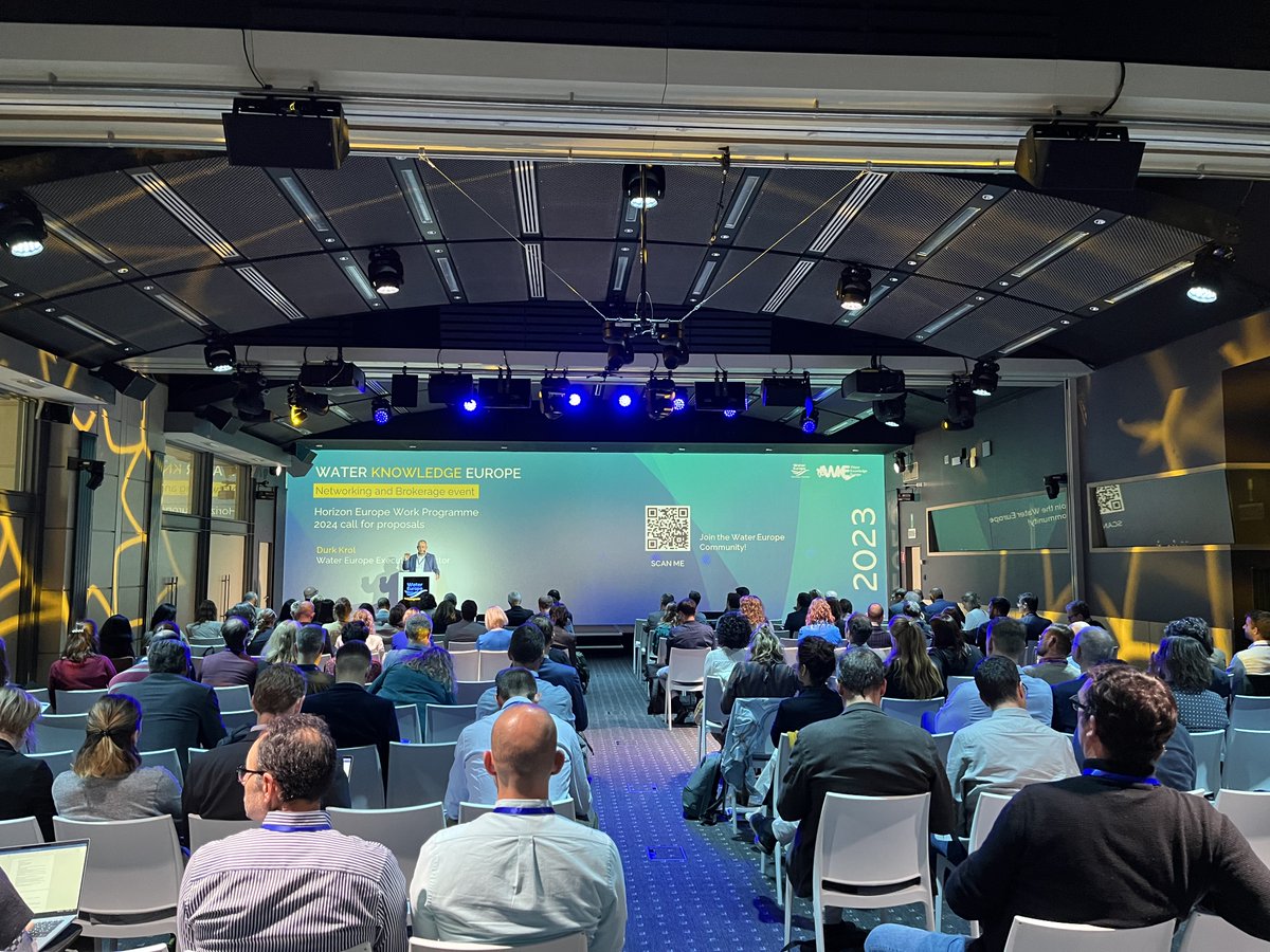 ✨#WKE2023 was a great success! 🚀180+ participants from the #water sector & beyond joined us to network and get insights from #HorizonEU 2025-2027. 🌍Working to achieve a #WaterSmartSociety is even more meaningful now more than ever. 🔵Stay tuned for the post-event materials