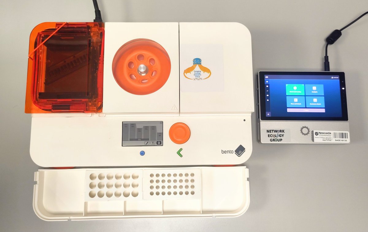 Foraging Ecology Research Group (@foragingecology) on Twitter photo Another new toy for the <a href="/SciencesNCL/">Sciences at Newcastle</a> Molecular Diagnostics Facility! 🎉🧬
The <a href="/nanopore/">Oxford Nanopore</a> MinION Mk1c has a got a new best friend - a beautiful <a href="/theBentoLab/">Bento Lab 🧬</a>! Together, this unlocks all sorts of options for international research, in-field diagnostics and teaching! 🥳🧬 Another new toy for the <a href="/SciencesNCL/">Sciences at Newcastle</a> Molecular Diagnostics Facility! 🎉🧬
The <a href="/nanopore/">Oxford Nanopore</a> MinION Mk1c has a got a new best friend - a beautiful <a href="/theBentoLab/">Bento Lab 🧬</a>! Together, this unlocks all sorts of options for international research, in-field diagnostics and teaching! 🥳🧬