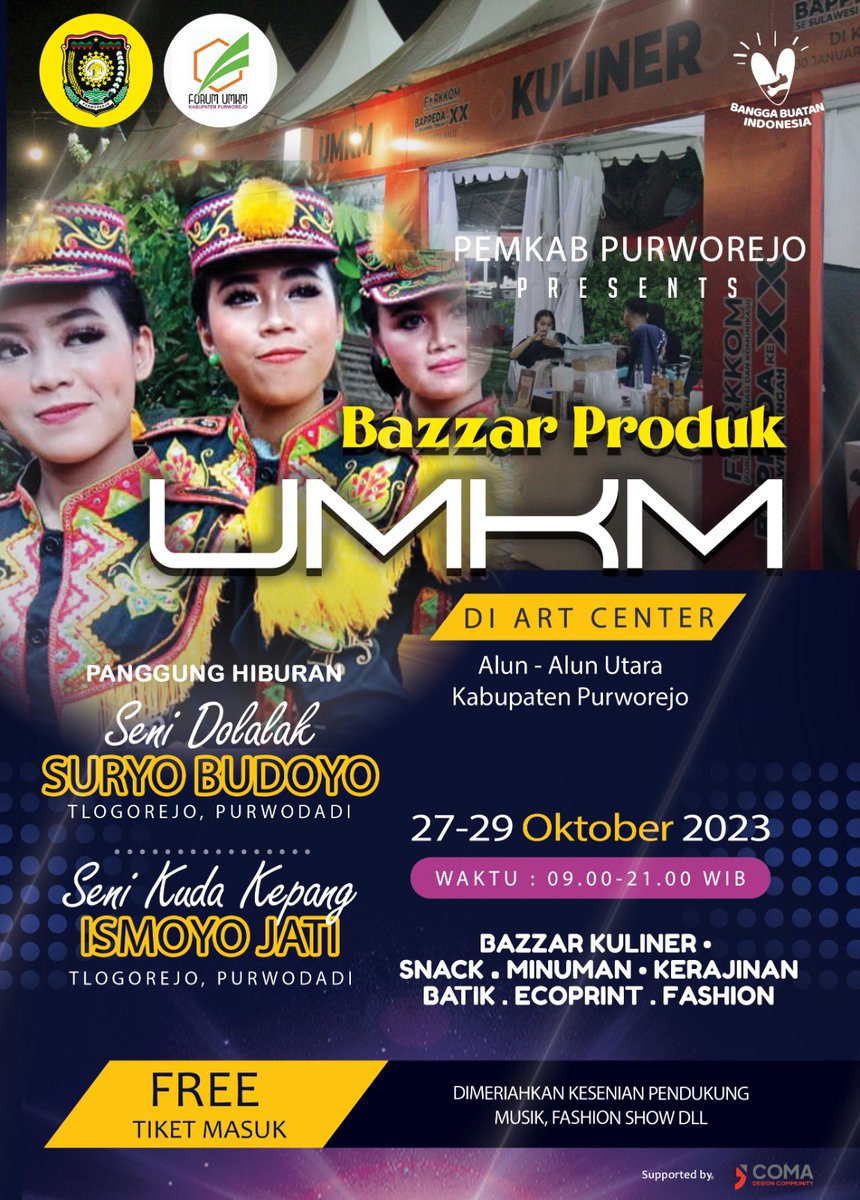 <a href="/AgendaPurworejo/">ig: @AgendaPurworejo</a> <a href="/FitriansyahArif/">Arif Fitriansyah</a> <a href="/BANYUURIPUPDATE/">IG: @BANYUURIPUPDATE</a> <a href="/PurworejoUnique/">Purworejo Unique</a> <a href="/PurworejoTumbuh/">PURWOREJO TUMBUH</a> <a href="/PurworejoUpdate/">UNIQUE UPDATE USEFUL</a> <a href="/DawetIrengButuh/">DAWET IRENG BUTUH</a> <a href="/FotograferButuh/">Fotografer Butuh</a> <a href="/FotograferBruno/">Fotografer Bruno</a> <a href="/FotograferBener/">Fotografer Bener</a> <a href="/PathukBeachCamp/">ig: @PathukBeachCamp MORE THAN JUST FUN BEACH CAMP</a> <a href="/JatimalangBeach/">ig: @JatimalangBeach</a> <a href="/Kangabdullah3/">Kang_abdullah</a> <a href="/anakepurtempe/">@anakepurtempe</a> <a href="/anjarduta/">Anjar Duta</a> <a href="/BantulMakmur/">🇮🇩Bantul❤️Makmur🆎 #gerbangJogja🇮🇩</a> <a href="/BCAFE_PURWOREJO/">#BengkelPerutKLA #MANAGEDbyLAFINA</a> <a href="/BatikKayuWijaya/">BATIK KAYU PURWOREJO</a> <a href="/BlackBlack775/">Muhamad Ansori</a> <a href="/BOBorobudur/">Badan Otorita Borobudur (BOB)</a> <a href="/Dewi_Kano/">Desa Wisata Kaligono</a> <a href="/EkoBudiHWJ/">Eko Budi HWJ</a> <a href="/dwi_leestaryy/">Dwi Lestari</a> <a href="/Saefulmoejab_22/">Saeful MOE</a> <a href="/penyON_/">Elon Mask</a> <a href="/PesonaBruno/">PesonaBruno</a> <a href="/pesonaketawang/">DESA WISATA KETAWANGREJO</a> <a href="/BrunoUpdate/">ig: @BrunoUpdate</a> <a href="/beningnatural79/">ig: @beningnatural79</a> <a href="/shoutuna_fm/">Shoutuna 89.3 FM</a> <a href="/Iramafm/">Irama FM Purworejo</a> <a href="/GSPFM_Purworejo/">GSP FM Purworejo</a> <a href="/RadioGSPFM/">Radio GSPFM Kutoarjo</a> <a href="/fortunakutoarjo/">Fortuna FM Kutoarjo</a> <a href="/soburbia/">Burnaskopen</a> <a href="/wcp_28/">Rayi El Fatih</a> <a href="/Widbc12/">Widarto</a> <a href="/EkoJbpurworejo/">Eko Mulyanto</a> <a href="/agustinaepha/">Eva Dwi Agustina</a> <a href="/1nd0NEsa/">warga lokal non subsidi</a> <a href="/ind0nesa/">suaminya kepala sekolahmu👽</a> <a href="/JasriFlorist/">JASRI FLORIST SEMARANG</a> <a href="/dionagasi/">Dion Agasi Setiabudi</a> <a href="/ivanfatchan/">ivan fatchan gani w</a> <a href="/ivanfgw/">Ivan FG Wardhana</a> <a href="/Lukman_PwjEksp/">Lukman_Purworejo Ekspres</a> <a href="/EkspresMagelang/">Magelang Ekspres</a> <a href="/WijayaBatikKayu/">WIJAYA BATIK KAYU PURWOREJO</a> <a href="/RARUPANUSANTARA/">RARUPA NUSANTARA</a> <a href="/WonoreboC/">WONOREBO CHANEL</a> #AgendaPurworejo | 27-29/10/2023