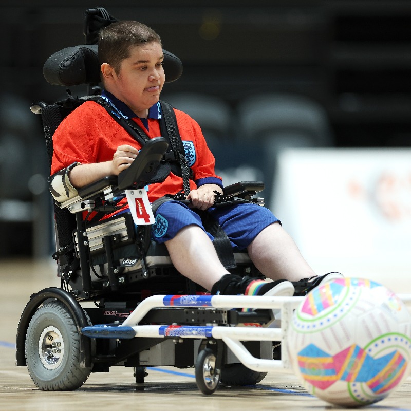 England's tweet photo. A great effort from our England Powerchair team, who fell just short in the #FIPFAPowerchairWorldCup2023 final as they lost out to France on penalties.

So much for the players and staff to be proud of from the tournament out in Australia 👊