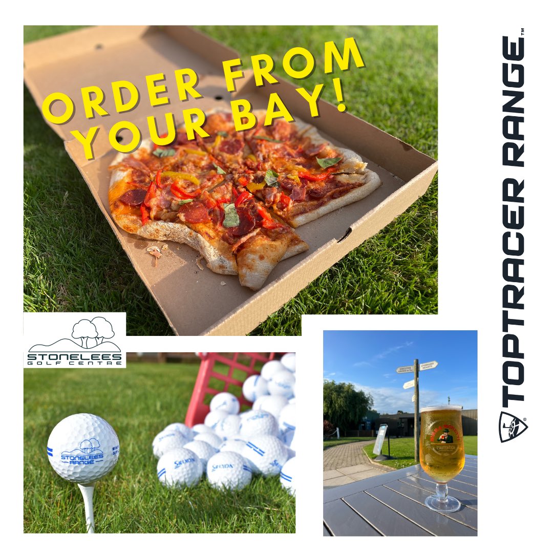 Order straight to your range bay!

🍺 Weds-Fri, 5pm-9pm
🍕 Thurs &amp; Fri, 5pm-8pm

No app to download, just scan the QR code in your bay!

Our @toptracer powered driving range is open every day until 9pm. 

✔️ No booking required 
✔️ No membership needed
✔️ Everyone welcome