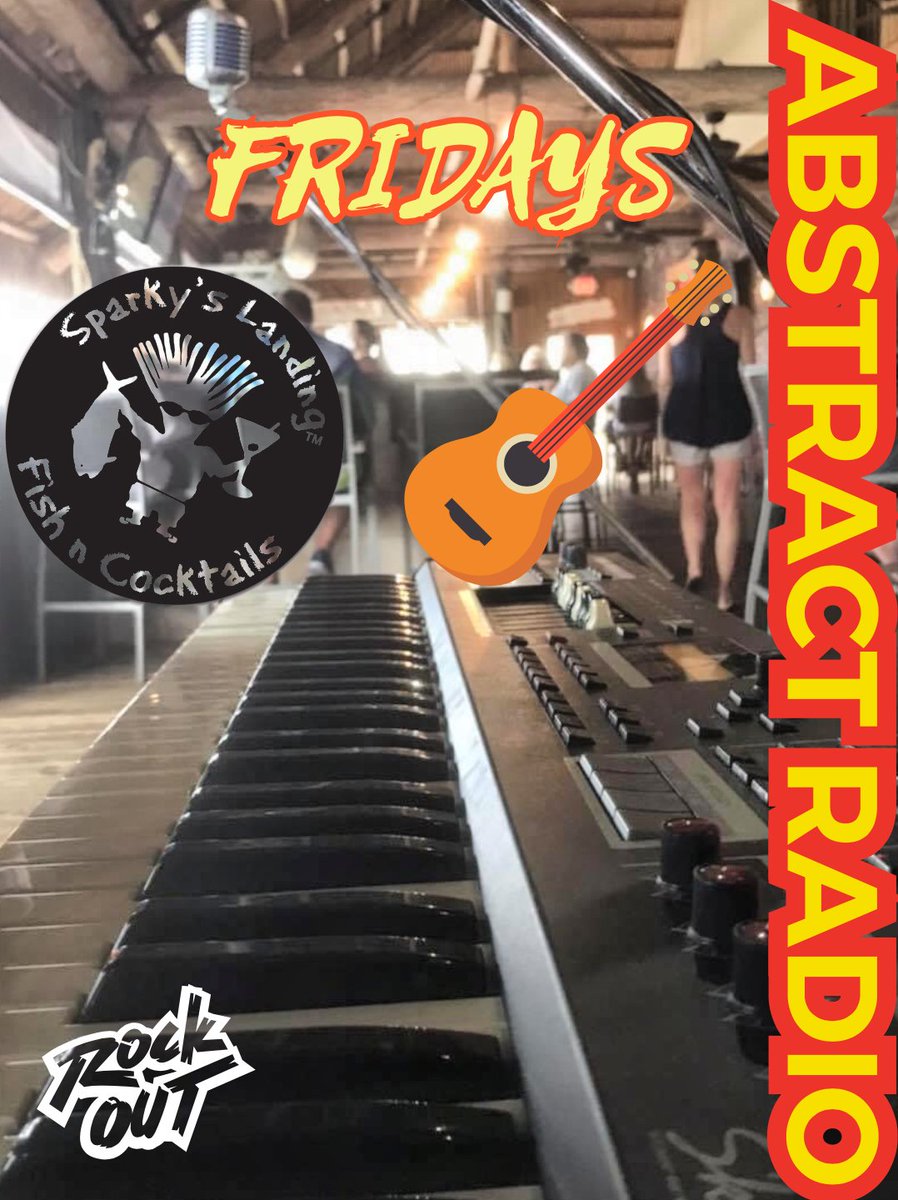 SparkysLanding's tweet photo. TONIGHT! Need some fun Friday night plans? Check out Abstract Radio!
Open 11am-10pm
LIVE MUSIC
EAT-DRINK-LISTEN
Happy Hour 4-6pm
Every Friday at 6:30-10 PM
#abstractradio #livemusic #weekend #keysvibes #friyay #eatdrinklisten #sparkyslanding #feedthesoul https://t.co/4dnOA6rsqL