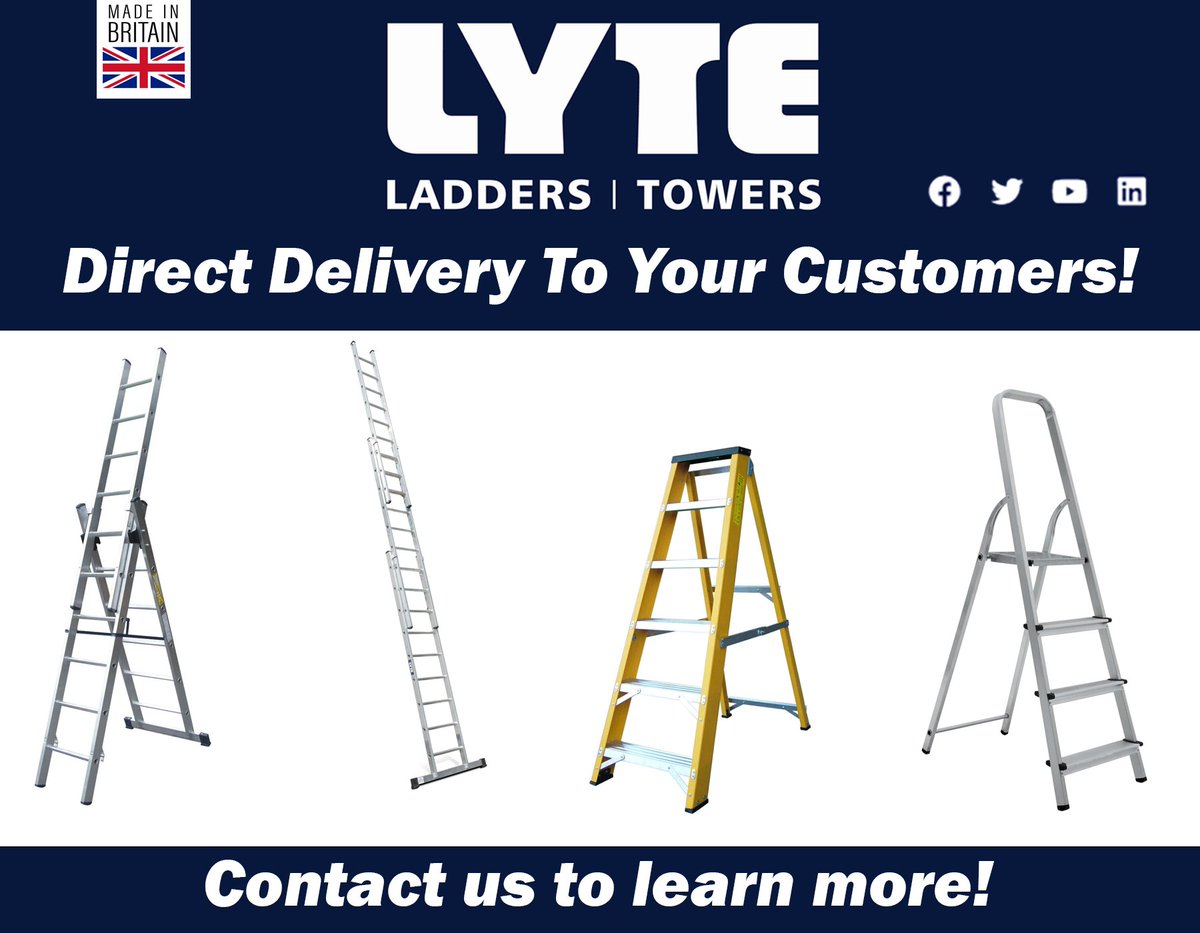 Lyte Ladders can deliver our range of market-leading access equipment directly to the customers for orders placed in trade merchant branches!

It's easy sales and less hassle for branch associates.

Contact us to learn more.

#accessequipment #ladders #stepladders #trade
