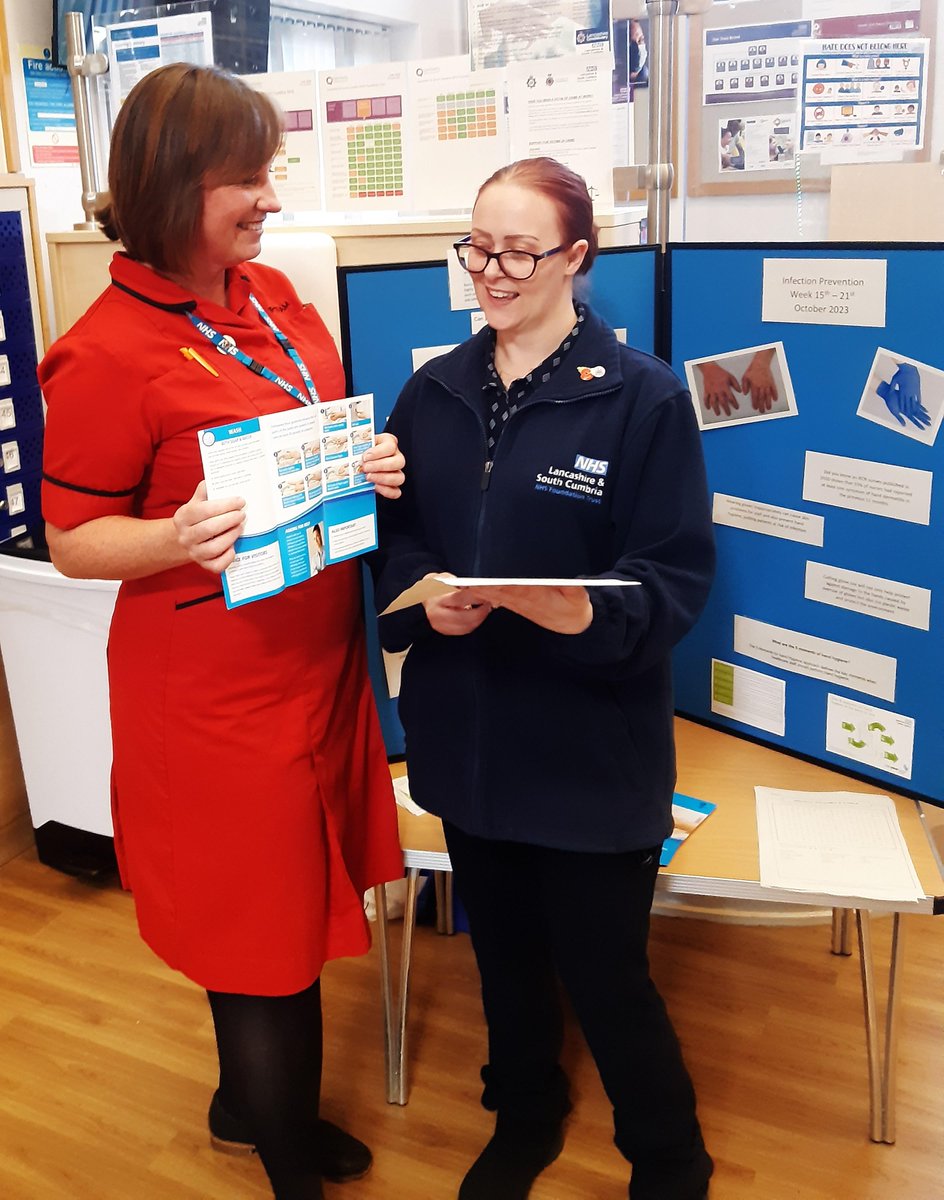 IPS_LSCFT's tweet photo. The @WeAreLSCFT IPC Team continue to celebrate IPC Week with a visit to the Guild. The Team spoke with staff from across the Site, sharing knowledge and information on good IPC Practices😀 https://t.co/05k4kNSYp0