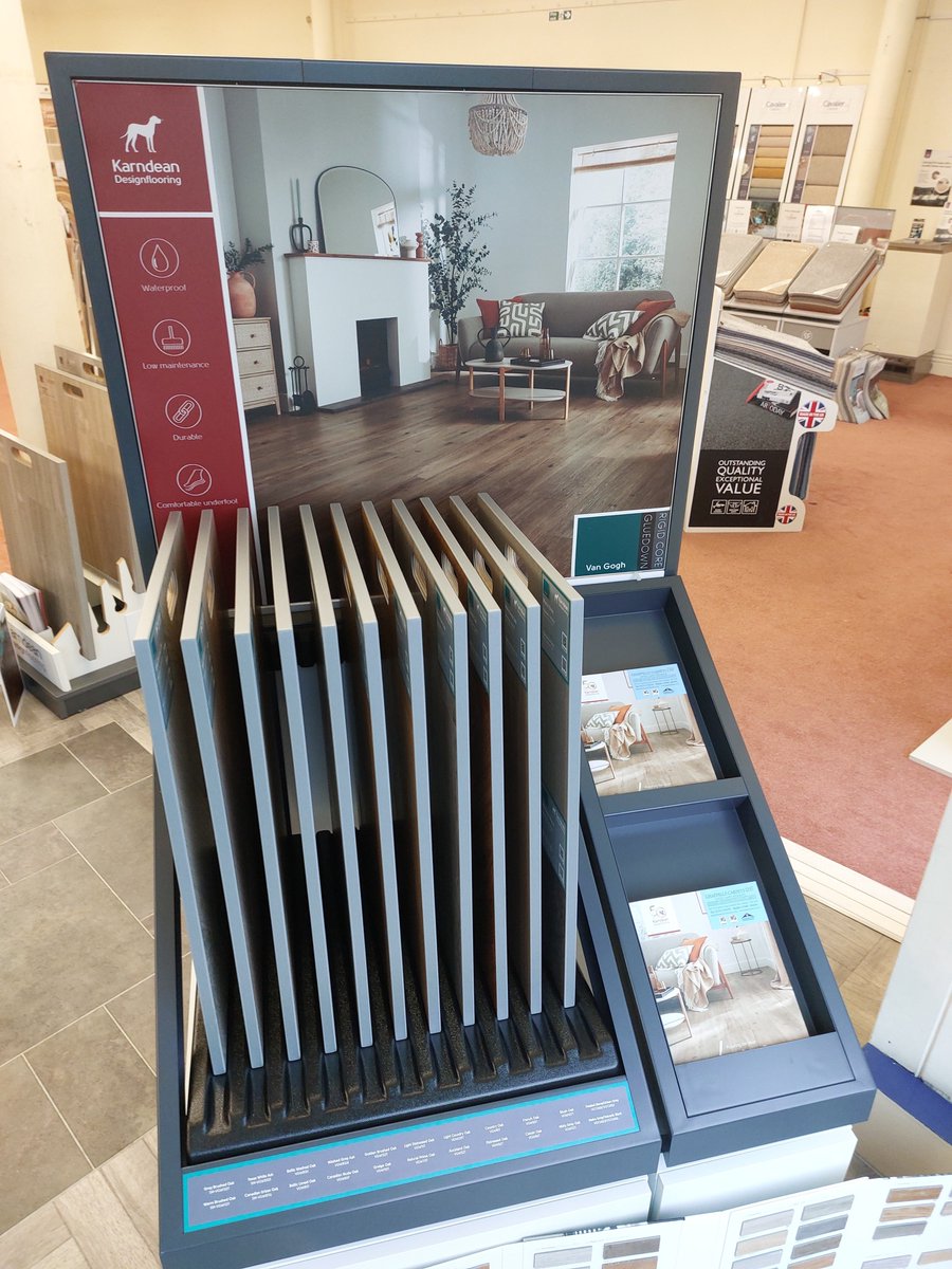 ChappellCarpets's tweet photo. New #Karndean display now in store, expanding our #Knightile &amp; #VanGogh ranges.
They join the current #Opus, #Looslelay #Longboard, #DaVinci &amp; #ArtSelect options available to look at NOW!!!

Mon-Fri 8.30am-4pm
Sat 9am-2pm

@KarndeanFloors @karndeanUK 
#LVT #Bradford #Independent https://t.co/VypnXZbmAz