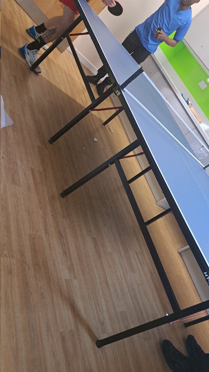 AStrgmmh's tweet photo. Unfolding our new table tennis, "you said and we did", so excited having this on the ward, clients were so happy,  the game begin..#happyclients, #teamlaurel .
@Anushachandu4 @ErvingMarie @gemmamlambo @GMMH_NHS @leannewills09 @Lovenes95323630 @Trace_Vj https://t.co/LxiaRZlKuu