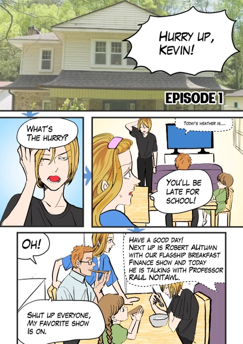 In the first episode, "the Smiths turn on the morning finance report on TV and sparks fly within the household after Emma innocently asks: Where does the money come from?" You can read the rest of the episodes in the below link.

https://t.co/8tDDowsDdl 