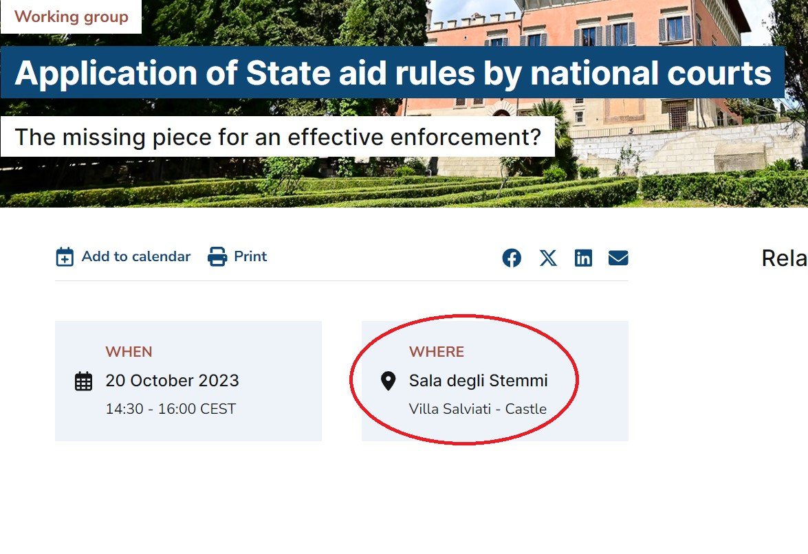 Lola Montero Santos (@lmonterosantos) on Twitter photo Already 2 years <a href="/eui_law/">EUI Law Department</a> but still amazed that my working space is a castle🏰. This makes learning about #StateAid even nicer! I´ll be posting the main takeaways from Borja Alcaraz Riaño's presentation, case handling officer <a href="/ComisionEuropea/">Comisión Europea en España</a>, with <a href="/PiernasJorge/">Juan Jorge Piernas López</a> as discussant. 📑 Already 2 years <a href="/eui_law/">EUI Law Department</a> but still amazed that my working space is a castle🏰. This makes learning about #StateAid even nicer! I´ll be posting the main takeaways from Borja Alcaraz Riaño's presentation, case handling officer <a href="/ComisionEuropea/">Comisión Europea en España</a>, with <a href="/PiernasJorge/">Juan Jorge Piernas López</a> as discussant. 📑
