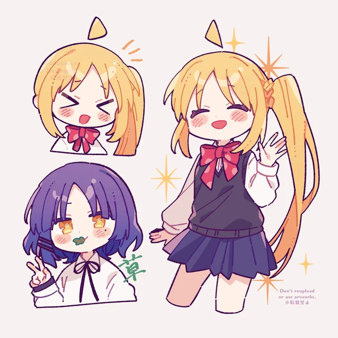 リョウと虹夏ちゃん #ぼっち・ざ・ろっく 