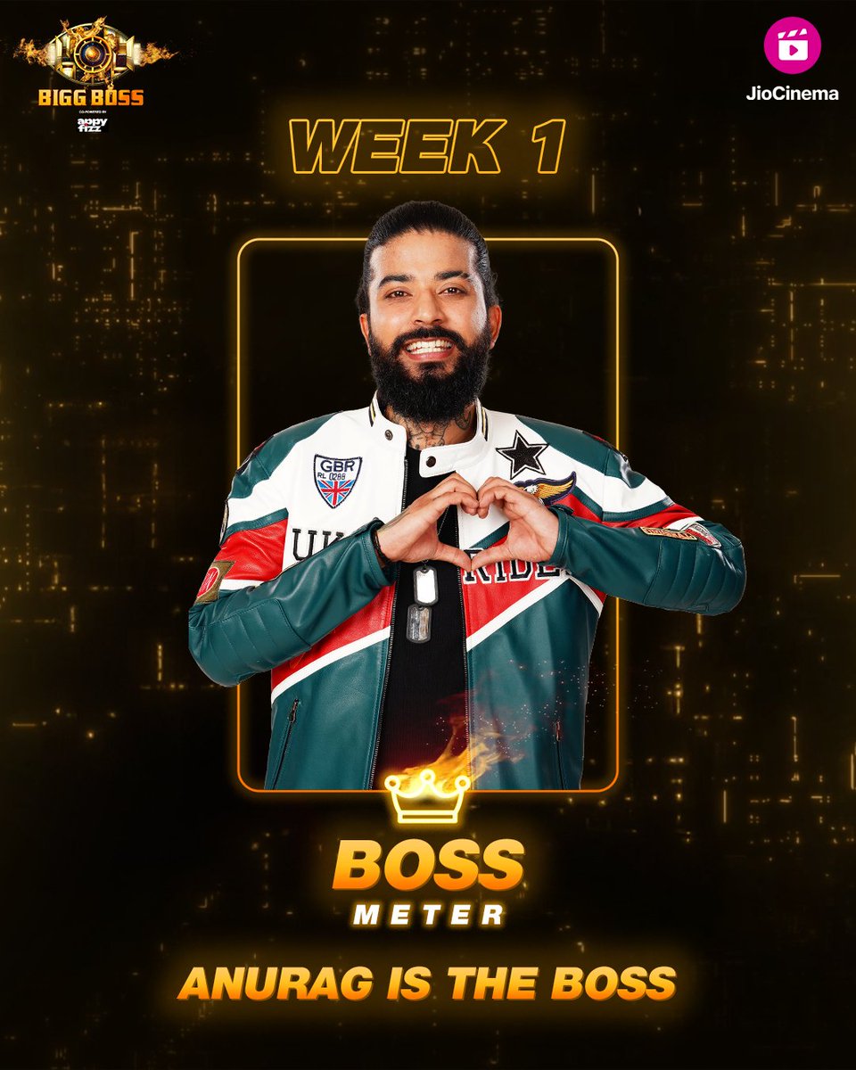 Janta has chosen the one! <a href="/uk07rider/">Anurag Dobhal</a> wins the 1st Boss Meter of Bigg Boss 17.🥳

#AnuragIsTheBoss

#BossMeter #AsliBoss #BiggBoss17 #BB17OnJioCInema #BB17 #BiggBoss #JioCinema #AnuragDobhal @beingsalmankhan