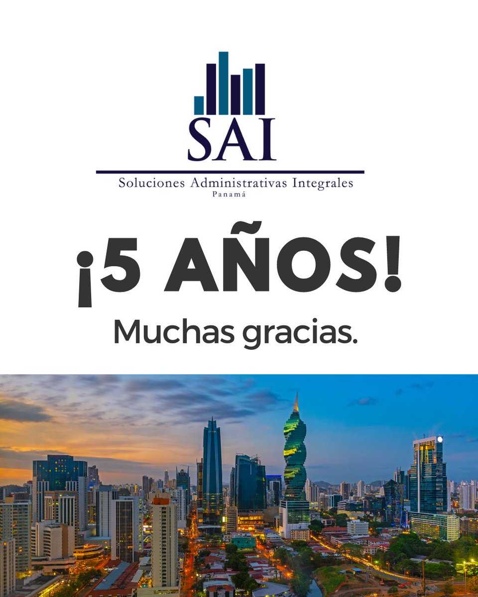 SolucionesAi's tweet photo. ¡Cumplimos 5 años y estamos sumamente felices de poder ser parte de sus soluciones y del desarrollo de sus colaboradores!

Reiteramos nuestro compromiso de servicio a las Pequeñas y Medianas Empresas de Panamá, ¡estamos aquí para apoyarles!🙋🏻‍♀️

¡Hasta aquí nos ha ayudado Dios! https://t.co/p2zYGgCman