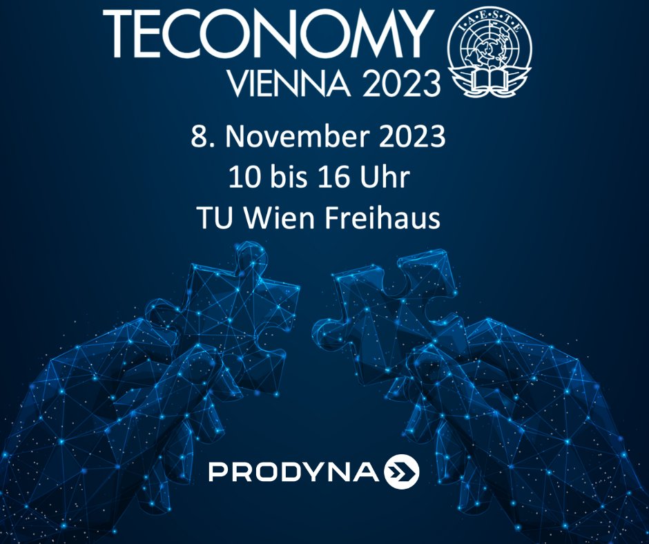 PRODYNA is glad to be a part of the #teconomy event in Vienna on 8th November 2023 – a unique opportunity for students and graduates in technology and natural sciences!

 #PRODYNA #teconomy #event #careeropportunities #tech #science #careerevent