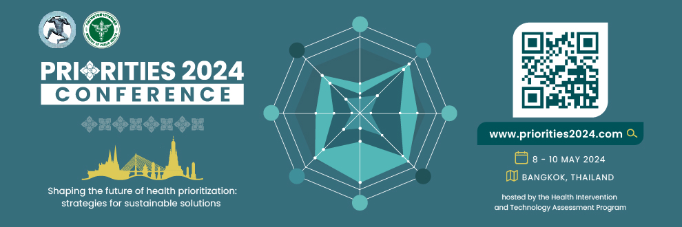 #Priorities2024 is hosted by @HITAP_Thailand The organizers welcome abstracts for oral and poster presentations, panels, and workshops. Submission possible until the 31th of October 2023! All details available at priorities2024.com