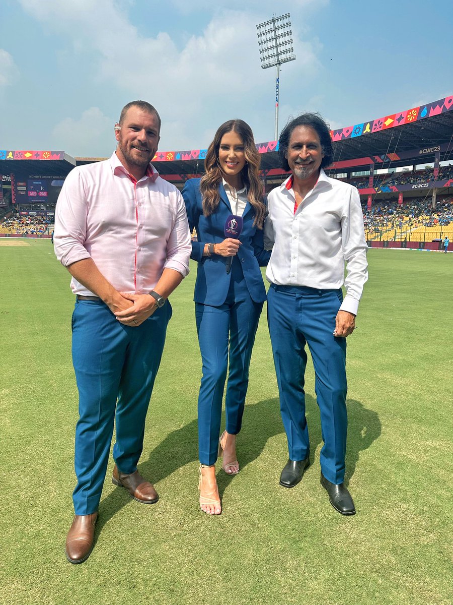 AUSTRALIA V PAKISTAN with two of the best… who wins today..? 🇦🇺 🇵🇰 @AaronFinch5 @iramizraja #cwc23 @ICC @cricketworldcup