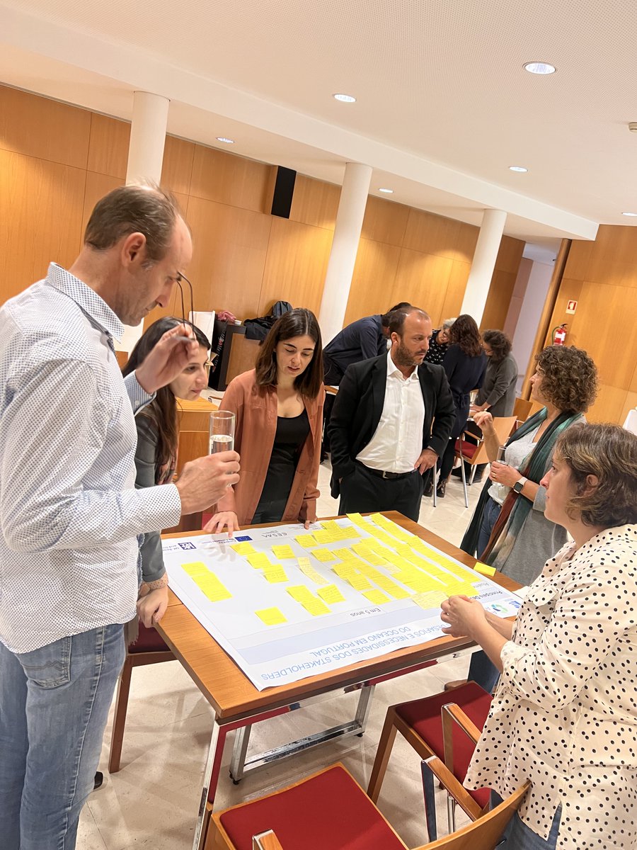 Our Ocean stakeholder workshop is happening right now. Together with A-AAGORA project, we brought together different organisations to discuss the needs and challenges of the Ocean sector in Portugal.