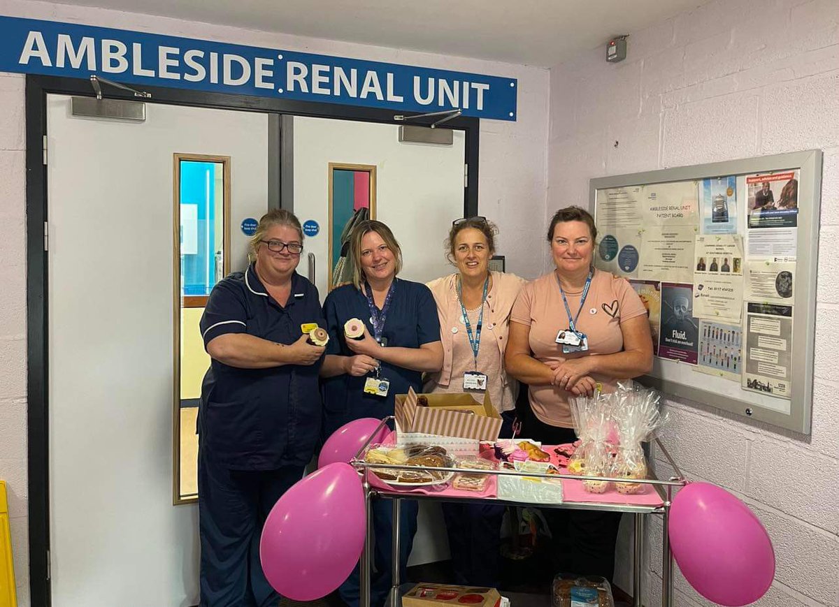 UnitRenal's tweet photo. Supporting UHBW fundraising for breast cancer awareness https://t.co/2YnO7ljw3y