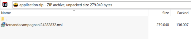 cibernicola_es's tweet photo. CV de Fernanda, en un zip (en base64) dentro de un iframe en base64, que contiene un msi "interactivo". https://t.co/0bslpHydAY
