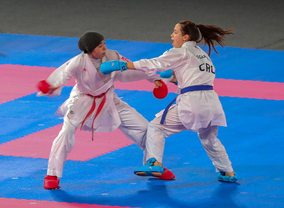 worldkarate_wkf's tweet photo. The semifinals of Female Kumite -50kg and -55kg are now completed!

FEMALE KUMITE -50KG
Cylia Oukiene 🇩🇿 - Irene Kontou 🇨🇾
Sofia Cardenas 🇨🇴 - Hiba Fellaoui 🇲🇦

FEMALE KUMITE -55KG
Bella Samaseva 🇰🇿 - Georgie Lawrence 🇦🇺
Louiza Abouriche 🇩🇿 - Tylla Levacher 🇫🇷 https://t.co/HxhXPKR1xY