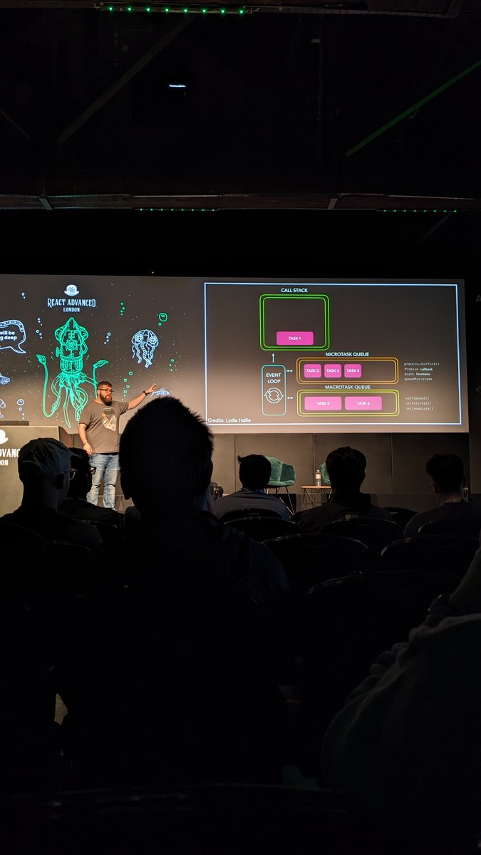 Shivangi Das (@ishivangidas) on Twitter photo Thought I knew event loop but then I attended <a href="/Cadienvan/">Michael Di Prisco</a>'s talk at <a href="/ReactAdvanced/">React Advanced Conference</a>
Thank you! Thought I knew event loop but then I attended <a href="/Cadienvan/">Michael Di Prisco</a>'s talk at <a href="/ReactAdvanced/">React Advanced Conference</a>
Thank you!
