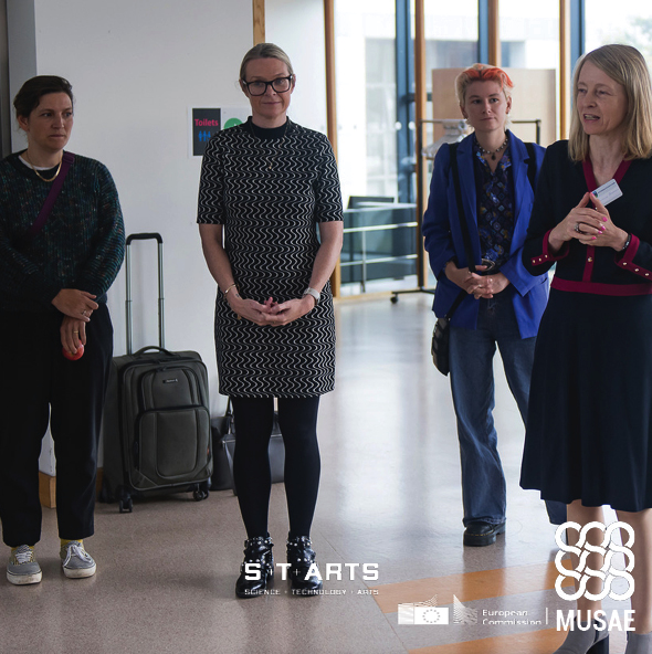 STARTSEU's tweet photo. MUSAE 2st Residency kick-off UCD.
Artists are collaborating with technology providers to develop new technological solutions that meet future humanity’s needs with a human-centered approach. #musae #startseu #tech #art #innovation #made #gluon #pal #uom #ucd #ub #polimi #abacus https://t.co/291EgKpuD8