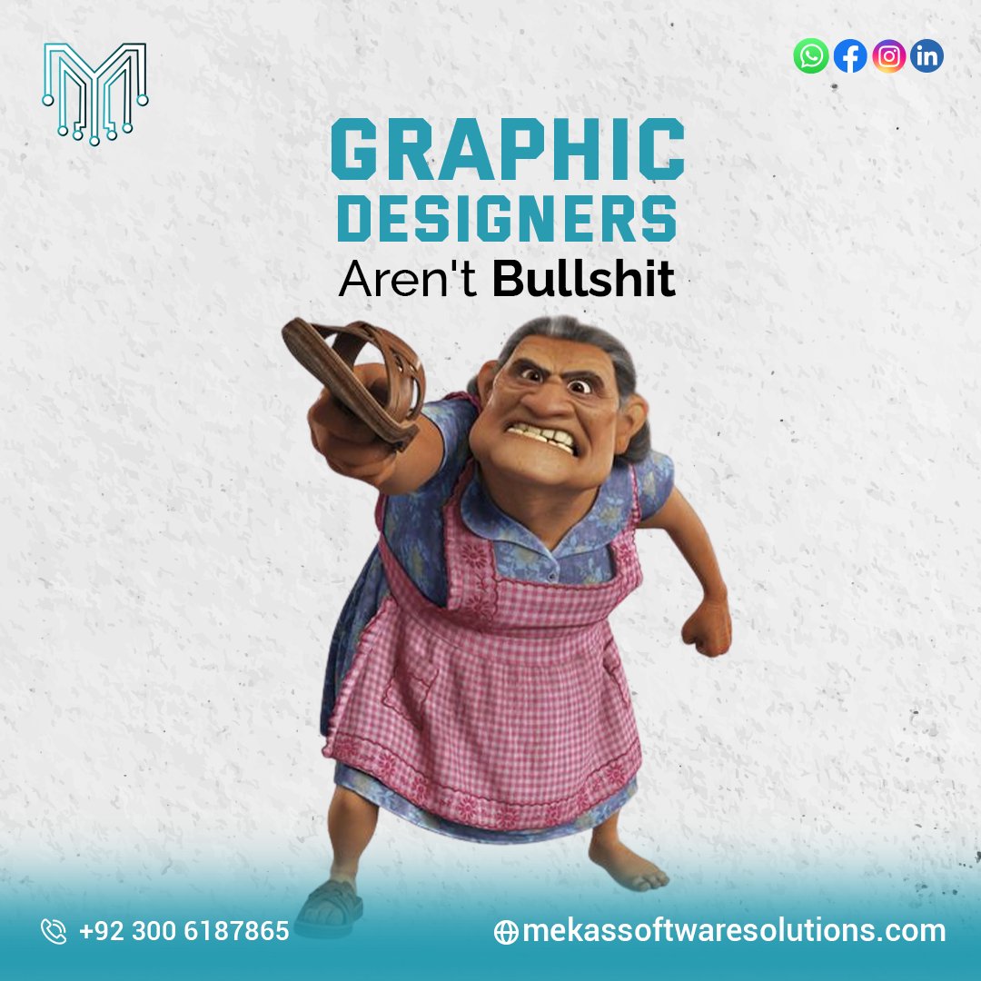 MekasSoftware's tweet photo. "Graphic designers aren't just artists; they're visual problem solvers! 🎨💡
#GraphicDesign #CreativityMatters #mekas #mekassoftwaresolutions #GraphicDesigners #Designing #Creativity #GraphicArt #DesignInspiration #VisualArt #DesignSkills #GraphicDesigning #DigitalDesign https://t.co/3QmfVylEPT