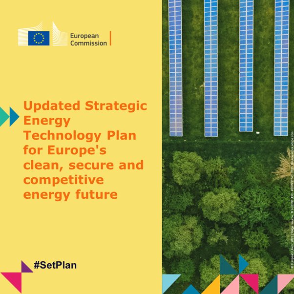 R&I are key to make the 🇪🇺 a global leader in clean energy.
  
Today's revision of the #SETPlan contributes to building a sustainable, low-carbon and people’s friendly future, supporting 🇪🇺 strategic net-zero #energytechnologies.

➡️ ec.europa.eu/commission/pre…