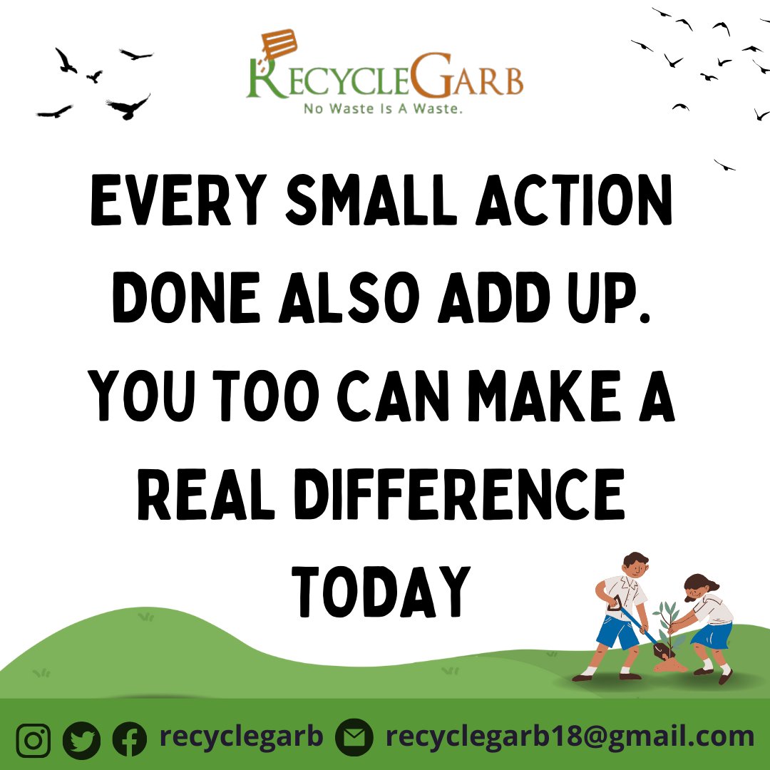Small acts, Big Impact

We are a community of change maker creating a positive impact and changing the world with small actions at a time

Together, we can be a force to be reckoned  with
.
.
.
#tgif #environmentalheroes #climateaction #agentsofchange #makingimpacts