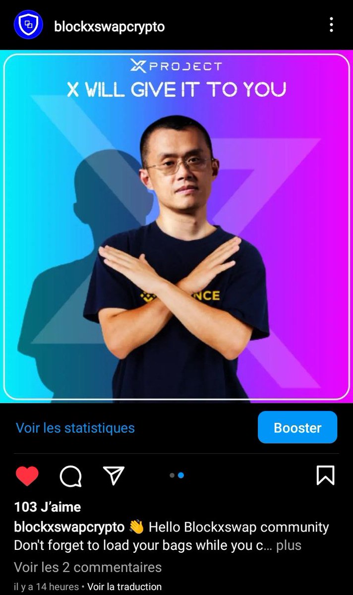 blockxswap's tweet photo. You can find us on Instagram and support the $X project with us.
Let's Goooo 🏁🖐️❤️
@xprojecterc @Cross0verX
#XPROJECT #XARMY #XDEFI #XSTAKING #XSHOT #XFINANCE #CRYPTO #DEFI #BINANCE #CZ #BLOCKXSWAP #TRUSTWALLET https://t.co/njyQna5QAW