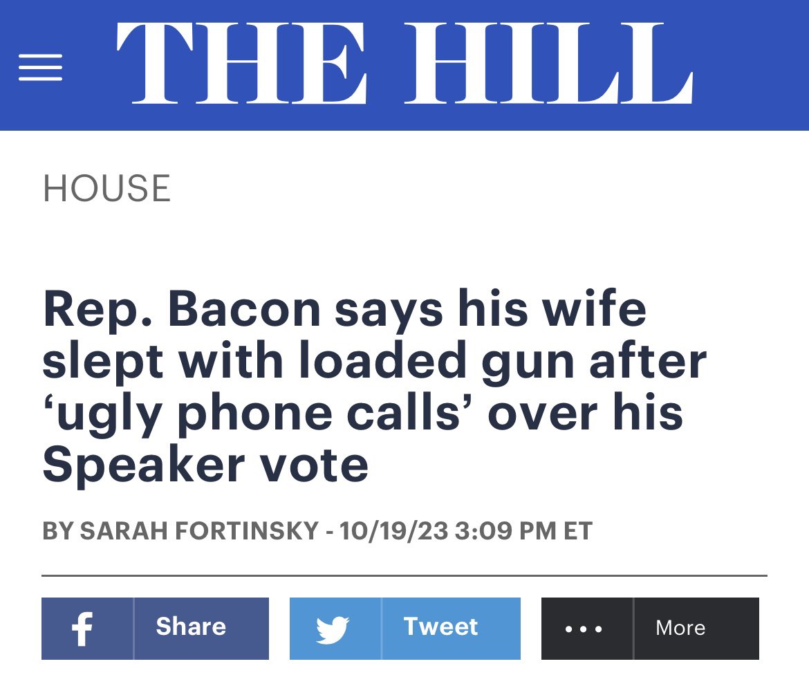 RonFilipkowski's tweet image. Where we are at, with the MAGA Republican Party, is the wives of Republican congressmen sleeping with loaded weapons because they fear their voters will kill them.