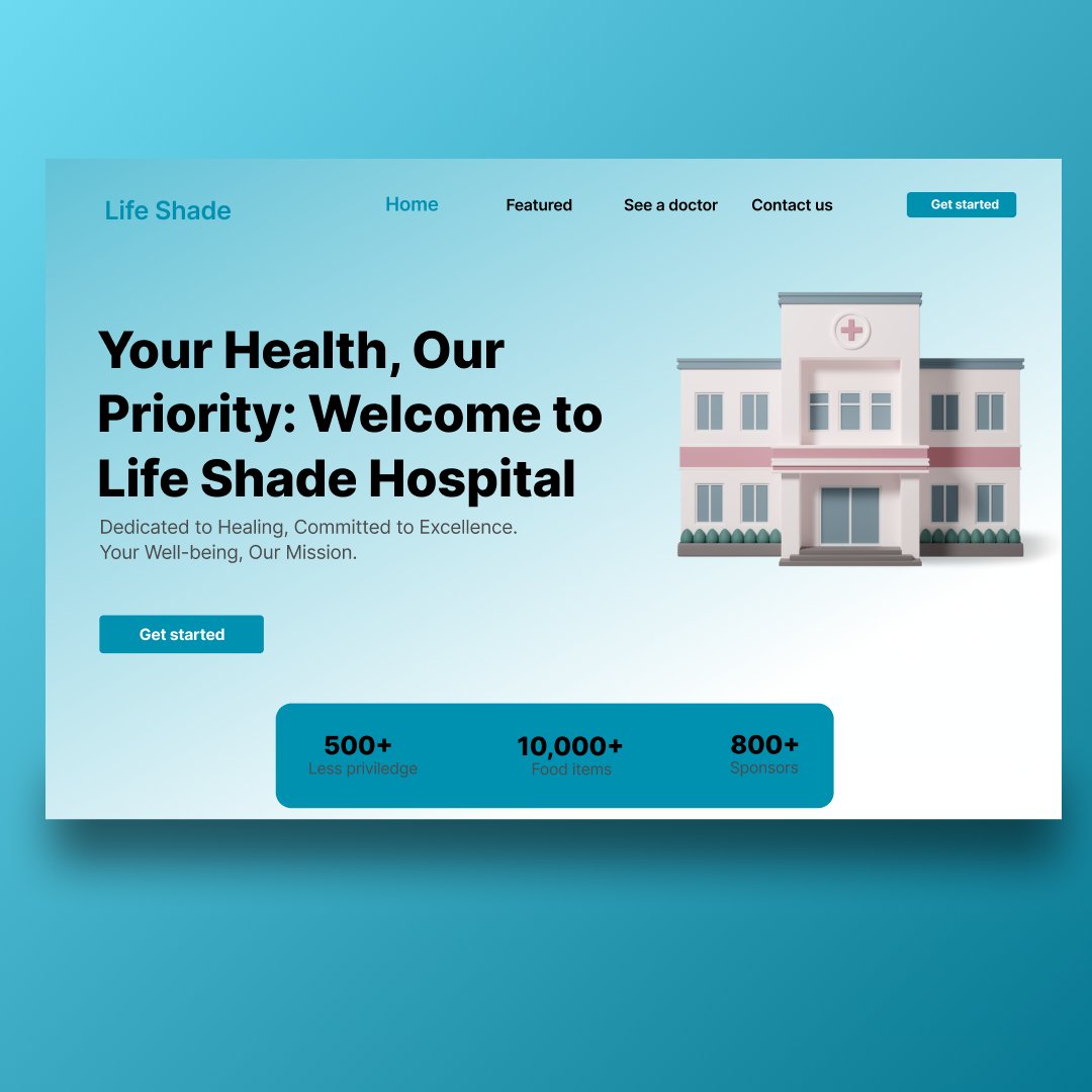 ShaziliSambo's tweet photo. Day 81 of #100daysofdesign
Designed a hero section for a hospital brand
#UIUX
#UIDesign
#UXDesign
#WebDesign
#AppDesign
#UserInterface
#UserExp
#MASTERCARD
#figma
#figmacommunity
#tech
#technology #fintech #Apple #jobsearch #JobHunt #internship #intern #internshipopportunity https://t.co/kcJ01jp71h