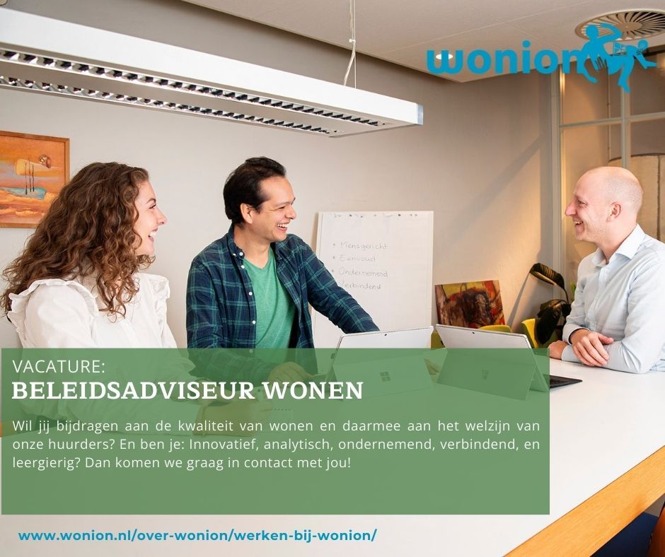 Wij zoeken een enthousiaste Beleidsadviseur wonen. Benieuwd? Lees dan de volledige omschrijving op onze website. 
wonion.nl/over-wonion/we…
