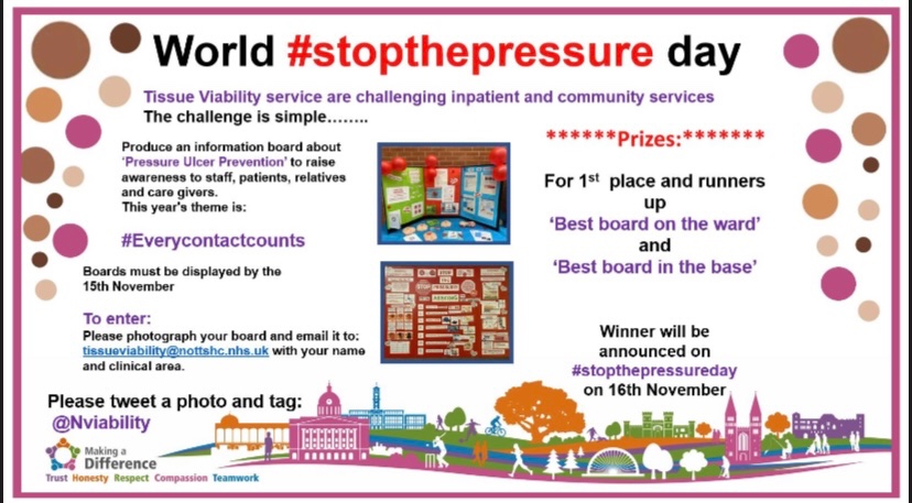 Tissue Viability at <a href="/NottsHealthcare/">Nottinghamshire Healthcare</a> world stop the pressure day launch! <a href="/EPUAP1/">EPUAP</a> <a href="/SoTV_UK/">Society of Tissue Viability</a> <a href="/TVN2gether1/">TVN2gether</a>
