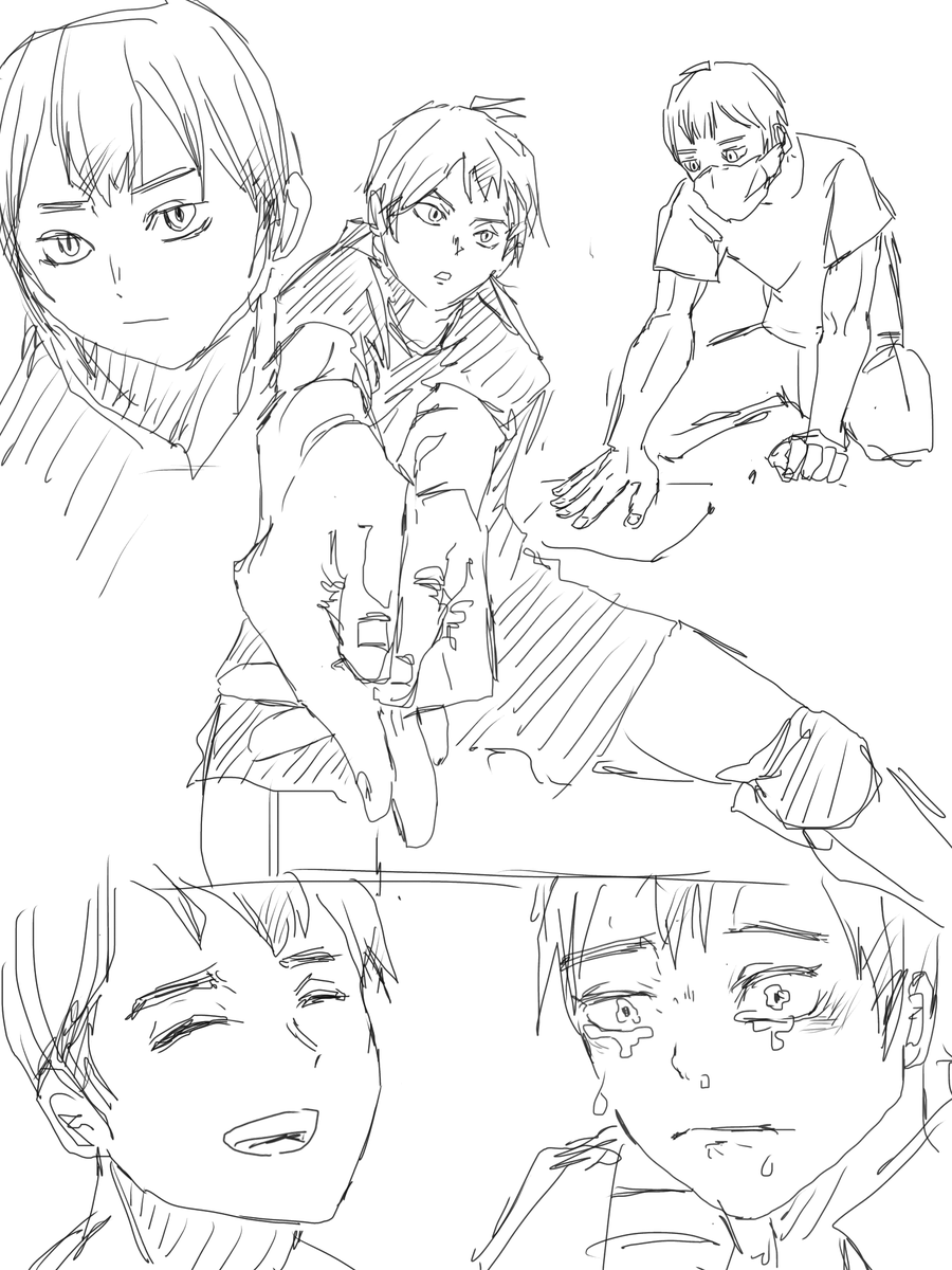 ハイキューの北さんの落書きです。
こう…刺さったっていうより沼ったというか… 