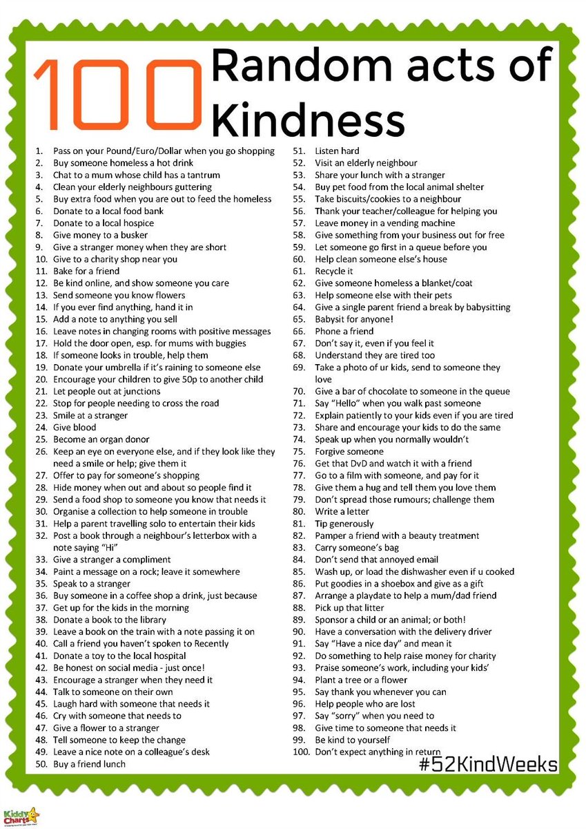 If feeling down or blah, go commit a random act of kindness. It really works. Love to hear about it.