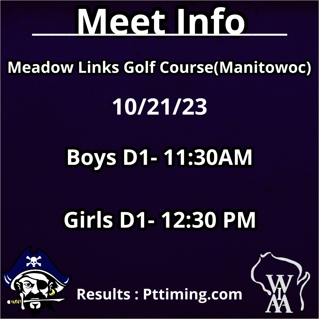 Sectional Saturday tomorrow in Manitowoc. 

Bay Port athletes aspiring to earn a spot at the state meet! #GoPirates